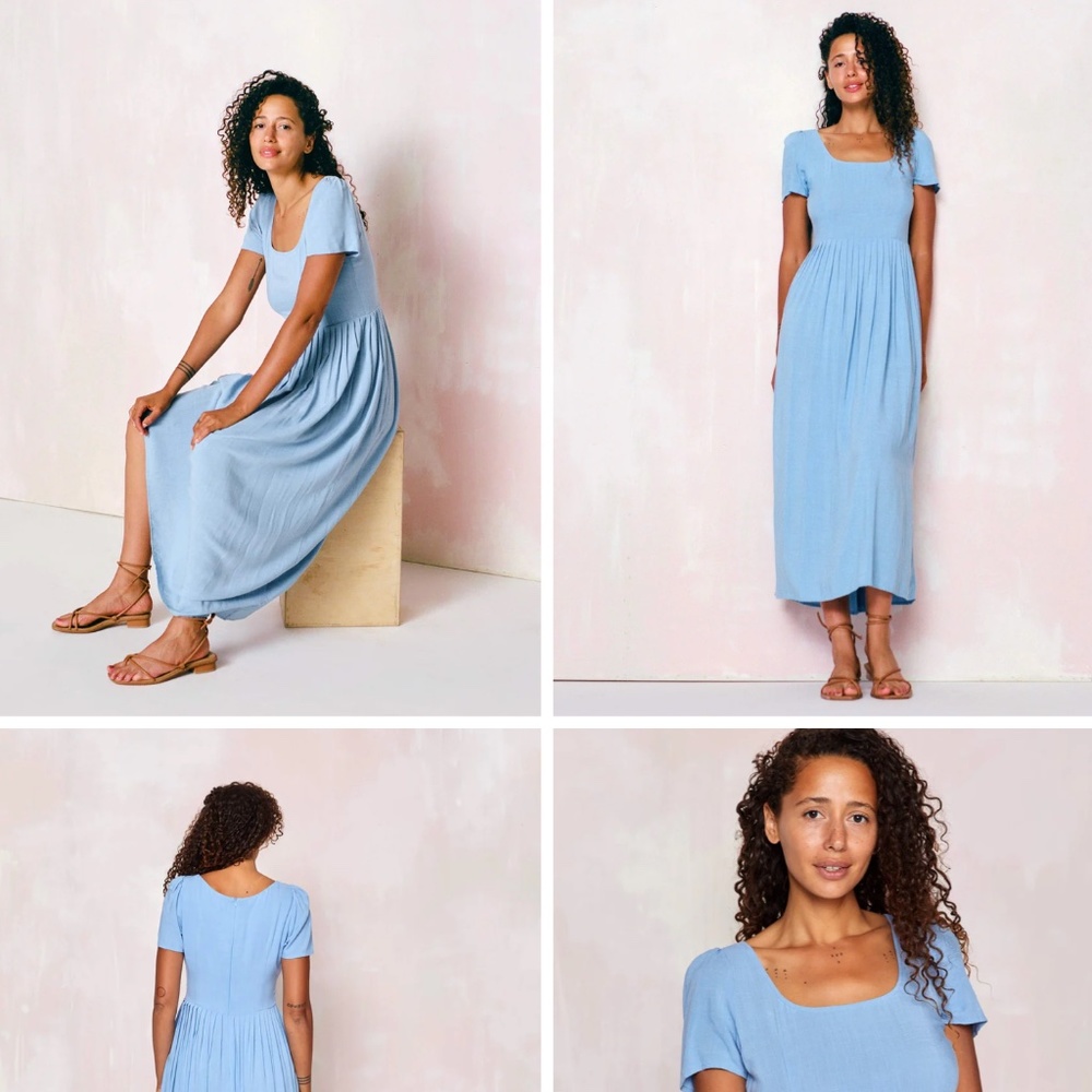 Christy Dawn Scarlet Dress Baby Blue Size PM